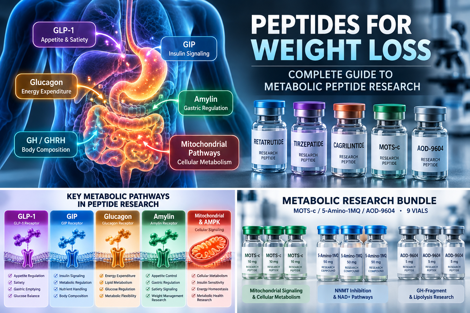 Peptides for Weight Loss: Complete Guide to Metabolic Peptide Research